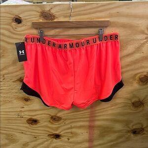 Under Armour Athletic Shorts Red and Black Performance